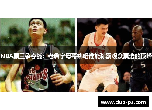 NBA票王争夺战：老詹字母哥姚明谁能称霸观众票选的顶峰
