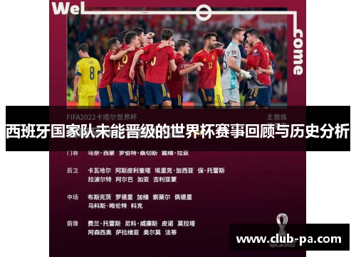西班牙国家队未能晋级的世界杯赛事回顾与历史分析