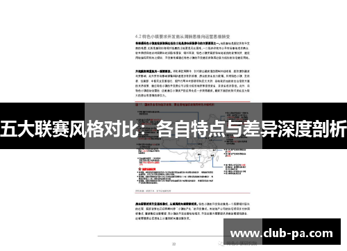 五大联赛风格对比：各自特点与差异深度剖析